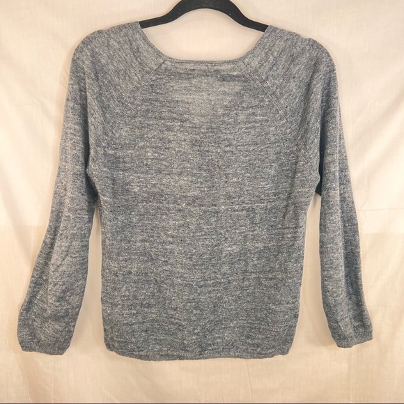 Hartford Sweater Womens Size 2 Blue 100% Linen Paris France Minimalist Capsule - Picture 6 of 13